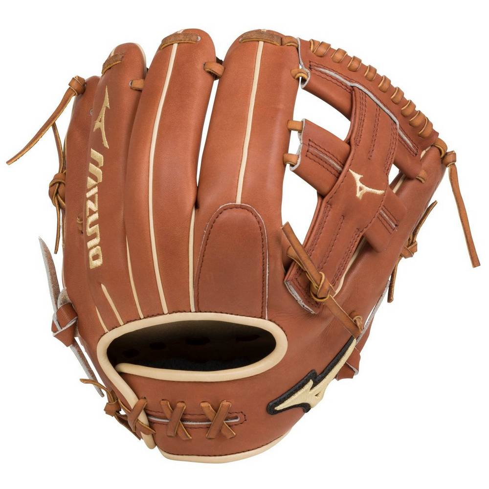 Damske Rukavice Mizuno Pro Select Infield 11.5" - Regular Pocket Baseball Hnede Vypredaj ACOD74815